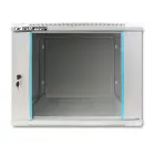 Qoltec RACK Cabinet 19" | 9U | 600 x 500 x 600 | Tempered doors | Hanging | Steel case | Lock | Grey Фото num