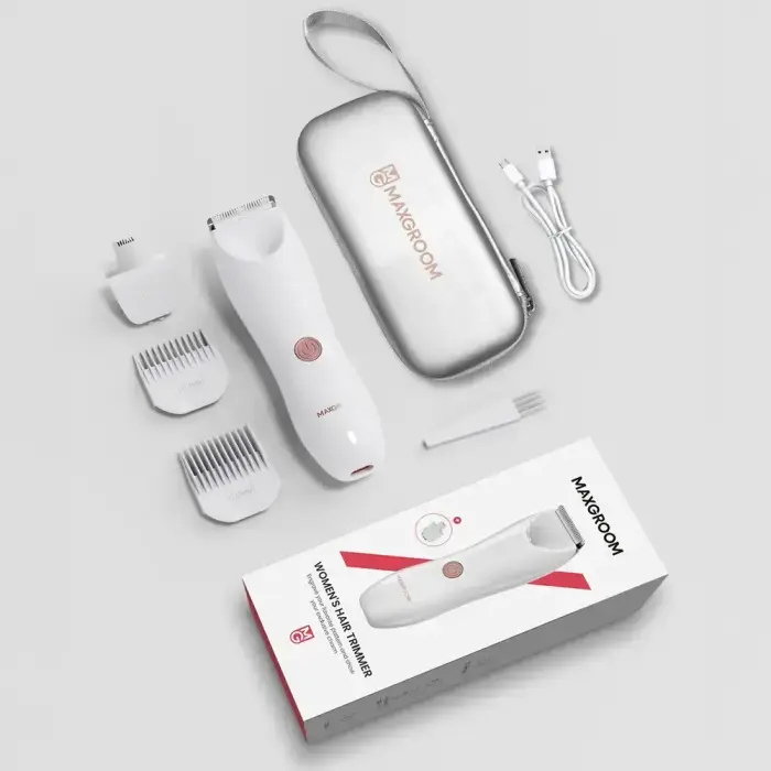 MAXGROOM M-9082 2-in-1 Women's Body and Face Trimmer - White Фото num