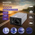 Qoltec MS Wave Voltage Converter | 12V to 230V | 500/1000W | USB | Compatible with LiFePO4, GEL and AGM batteries Foto 2