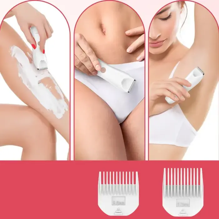 MAXGROOM M-9082 2-in-1 Women's Body and Face Trimmer - White Фото num
