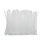 Qoltec Self-locking cable tie | 4.8*160 mm | 100 pcs. | Nylon66 | UV | White Photo