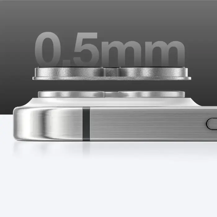 AmazingThing Aviation-Grade Alloy Tempered Glass Lens for iPhone 16 Pro | 16 Pro Max Camera Lens - Gray Foto 7