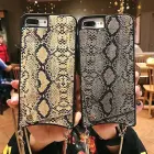 BAG - SNAKE Leather Case - IPHONE XS MAX Grey Photo