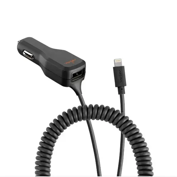Ventev r2340c 29429 automašīnas lādētājs | 17W | USB-A, Lightning | ar Lightning vadu komplektā | melns Foto 2