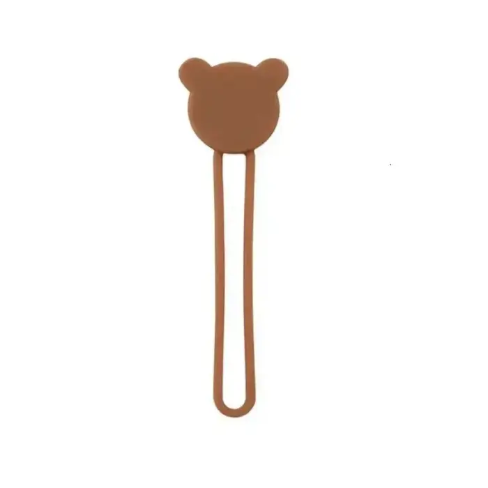 Silicone cable reel - brown Foto 1