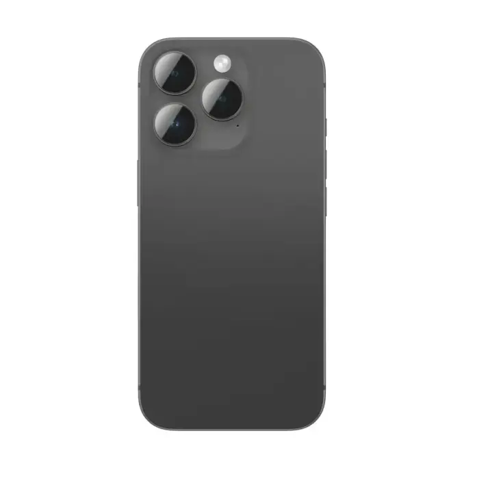 AmazingThing AR Aluminum 3 Lens Glass with Camera Lens Frame telefona maciņš iPhone 16 Pro, iPhone 16 Pro Max melnā krāsā Foto 2