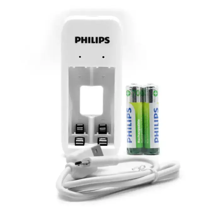 PHILIPS Dual channel battery charger for NiMH USB + 2xAAA 7000mAh Photo