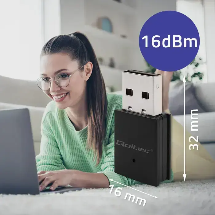 Qoltec Wireless Mini Bluetooth USB WiFi Adapter Foto 13