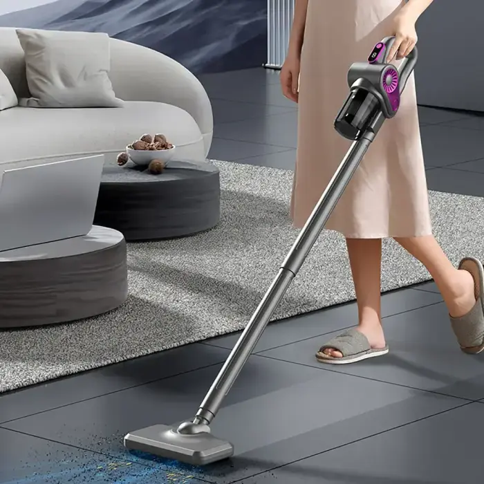 4-in-1 Vertical Handheld Vacuum Cleaner with Dust Mite Removal Brush - Gray Фото num