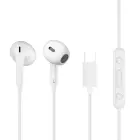 QCY LH1 In-Ear Wired Headphones with Remote and Microphone 1.15m - White Foto 1