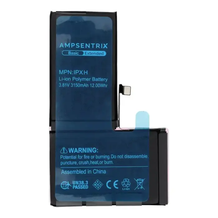  AmpSentrix Basic battery for iPhone X (high capacity 3150 mAh) Фото num