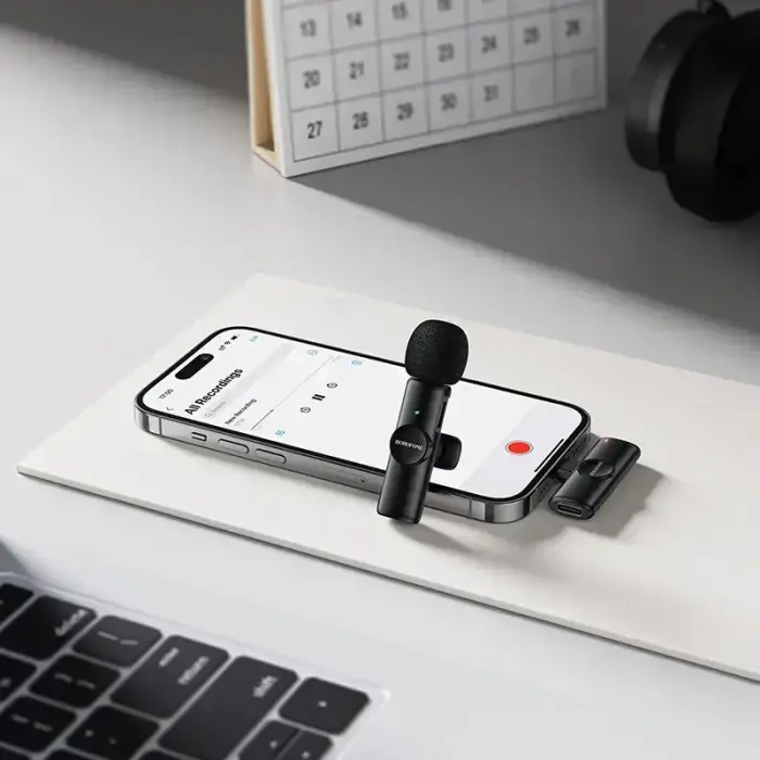 Borofone Lavalier wireless microphone BFK16 Winner Lightning black Photo