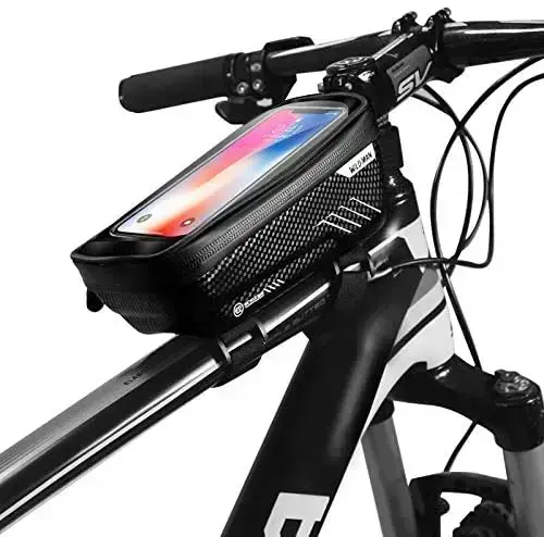 Etui|sakwa na ramę roweru WILDMAN L E4 uchwyt rowerowy czarna|black Foto 3