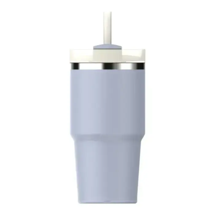 Термокружка с трубочкой The Quencher H2.O FlowState Tumbler 0.59L светло-голубого цвета Фото num