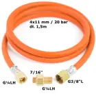 Reduction connection to a tourist gas cylinder G 3/8" L - 7/16" hose 1.5 m Foto 2