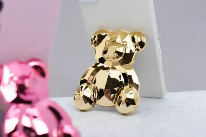 Phone stand BEAR - stick-on - gold Foto 6