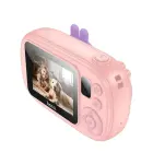 Digital kids camera with selfie function Hoco 1MP 2,0" HD Ready DV205 pink Фото num