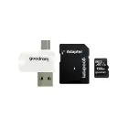 GOODRAM Memory MicroSD Card All in one - 128GB with adapter UHS I CLASS 10 100MB/s + reader Фото num