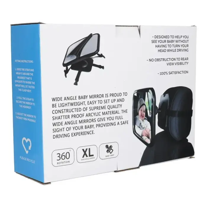 Baby rear view mirror BY-360 black Фото num