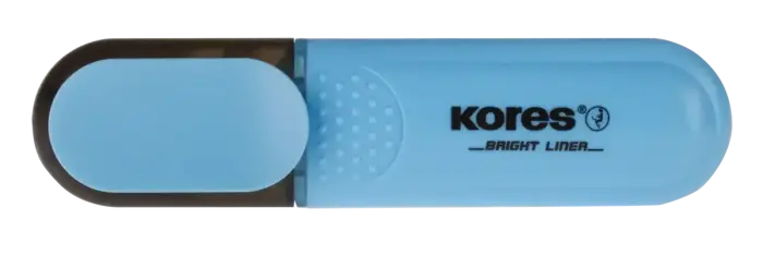 Teksta marķieris KORES BRIGHT LINER zils Foto 3