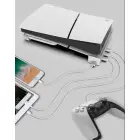 iPega P5S008 Horizontal Stand with USB HUB for PS5 Slim/PS5 Pro White Foto 5