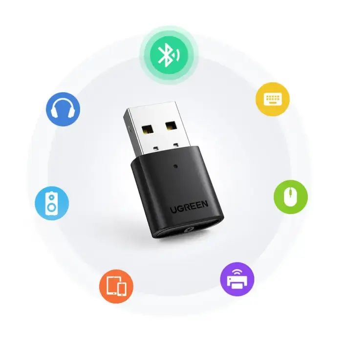 Адаптер Ugreen Bluetooth 5.0 USB-A черный (CM390) Фото num