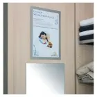 Pašlīpoša kabata DURABLE DURAFRAME® A4, ar rāmi, sudraba krāsā, 2 gab./iepak. Foto 1
