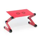 Desk for laptop uniwersal adjustable with cooling YL-803 red Foto 1