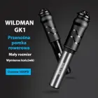 WILDMAN Pompka rowerowa ręczna GK1 aluminiowa czarna|black Foto 2