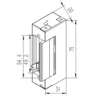Qoltec Electric strike With lock and memory | 12V | Stainless steel Photo