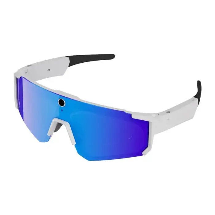 Colmi V06 AI White Sports Sunglasses (with blue lenses) Фото num