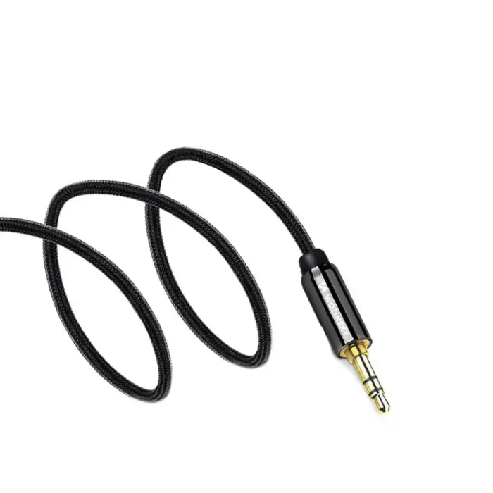 Wozinsky AUX cable angled (male-male) mini jack cable 2 m black Photo