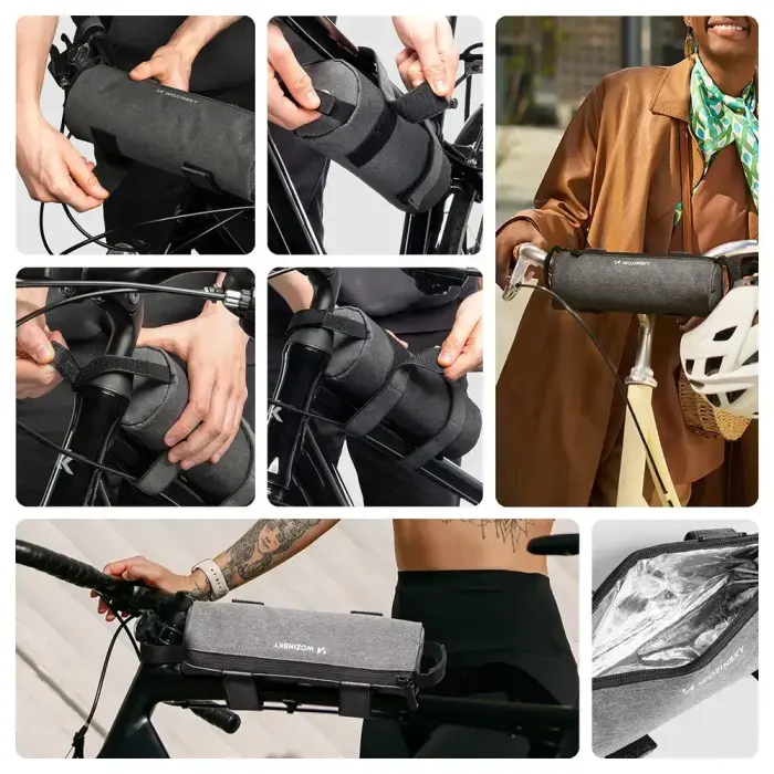 Wozinsky WBB37GRB bicycle bag with thermal insulation - gray Foto 3