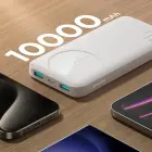 Joyroom JR-PBF12 внешний аккумулятор (powerbank) | 10000 mAh | 12W | USB-A, USB-C | белый Фото num