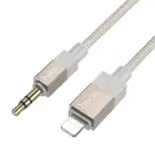 Cable AUX Jack 3,5 mm (male) to Lightning (male) Hoco 1 m UPA32A gold Photo