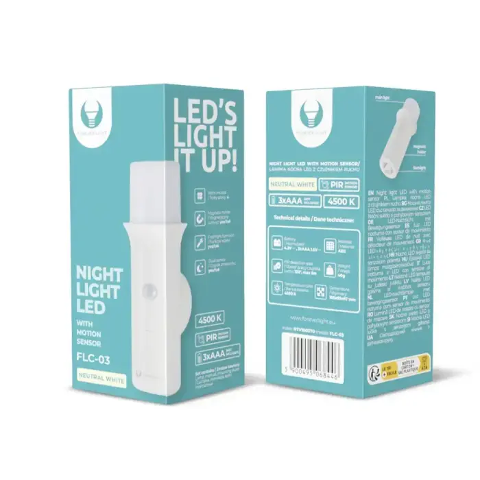 Wardrobe LED Light FLC-03 PIR 3xAAA Forever Light Photo