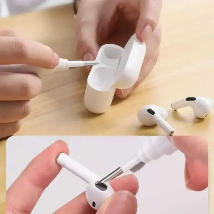 TECH-PROTECT CS02 CLEANER SET 3IN1 FOR EARPHONE WHITE Photo