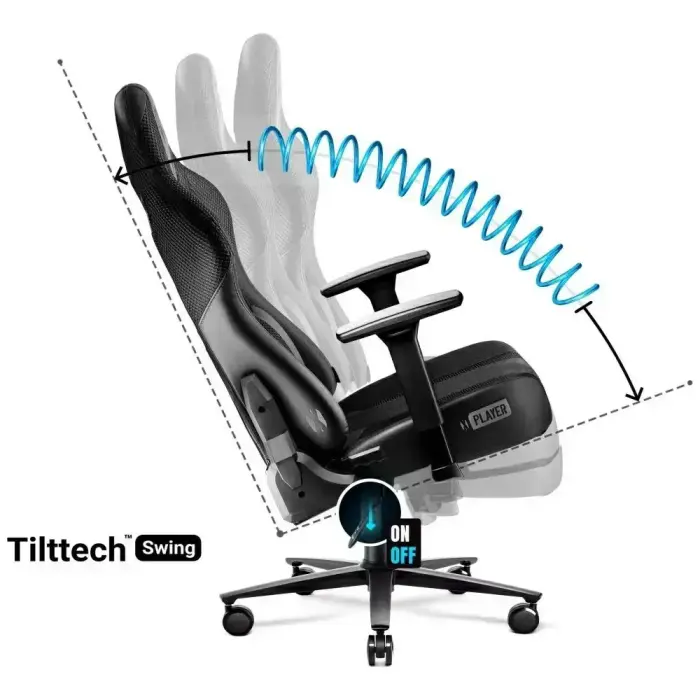 Gaming chair Diablo Chairs X-Player 2.0 Normal Size black Photo
