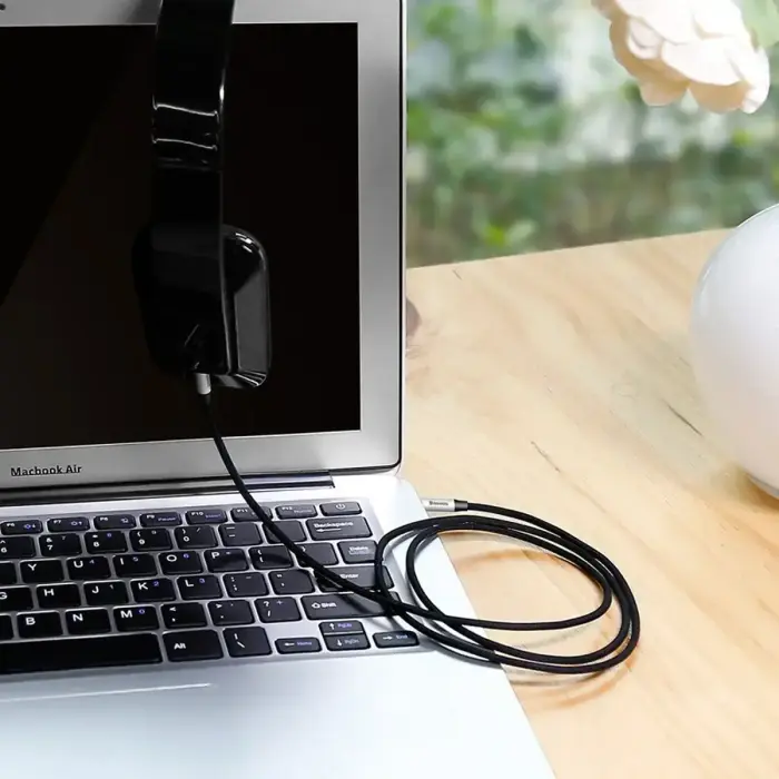Baseus CAM30-BS1 Premium AUX Cable 3.5 mm -> 3.5 mm 1.0m Grey Photo