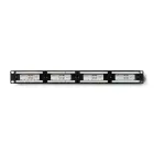 Qoltec Patch panel RACK | 24 ports | Cat 6 UTP | Black Foto 3