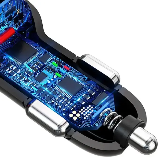 Dudao Car Charger Quick Charge Quick Charge 3.0 QC3.0 2.4A 18W 3x USB Black (R7S black) Фото num