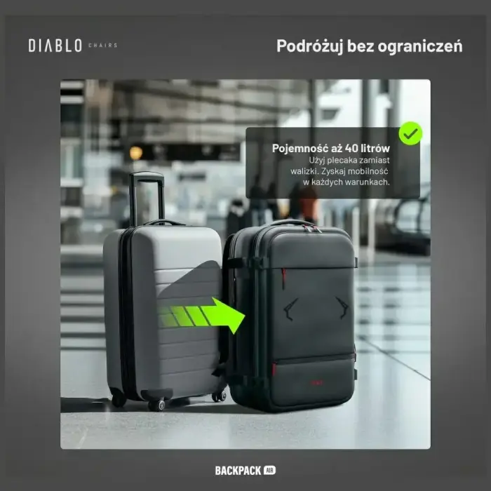 Multifunctional vacuum backpack Diablo Chairs Backpack Air black Photo