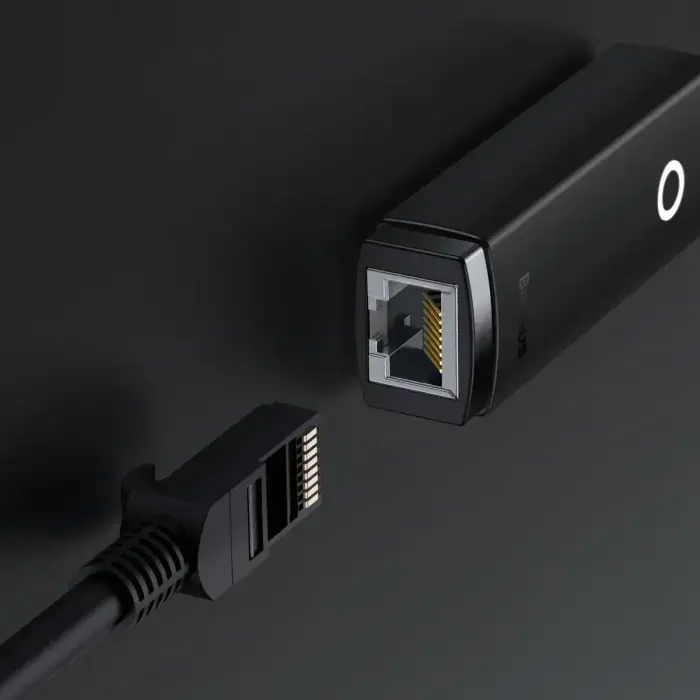 Baseus Lite Series Ethernet Adapter USB-A to RJ45 LAN Port (100Mbps) Black Foto 21