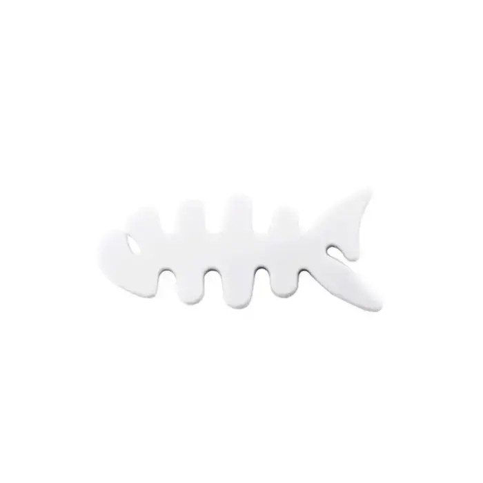 Fish-shaped headphone cable wrap - white Фото num