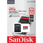 SanDisk memory card Ultra Android microSDXC 64GB 140MB/s A1 Cl.10 UHS-I + adapter Фото num