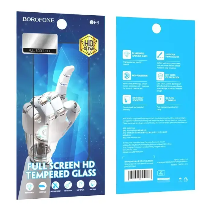Borofone Tempered glass BF6 Diamond Armor Full Screen HD for Iphone 15 Pro Max - 10 pieces Foto 9